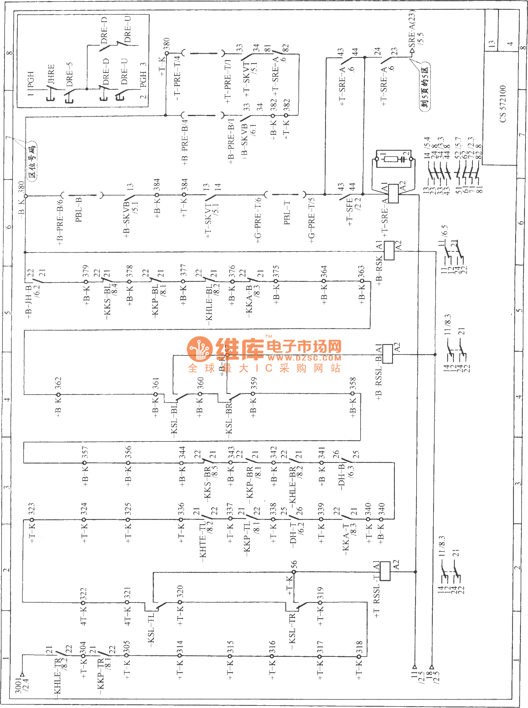 迅达自动扶梯安全回路电路