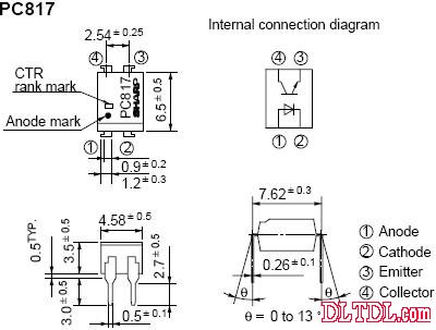 光电耦合器pc817中文资料及电路图