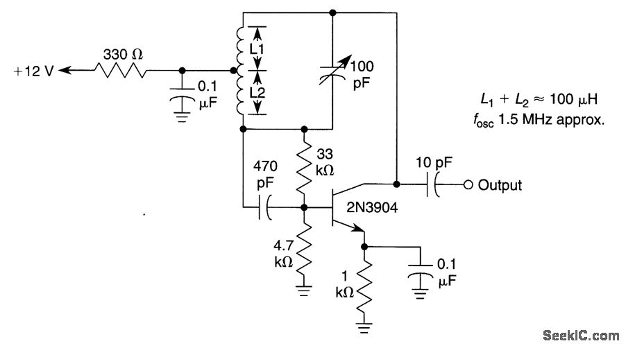 改良型哈特利振荡器信号产生 电路图