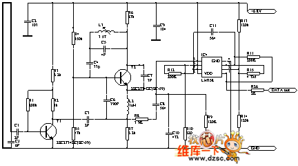 无线遥控接收器电路图