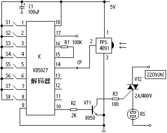 自制多路编码的红外线遥控器