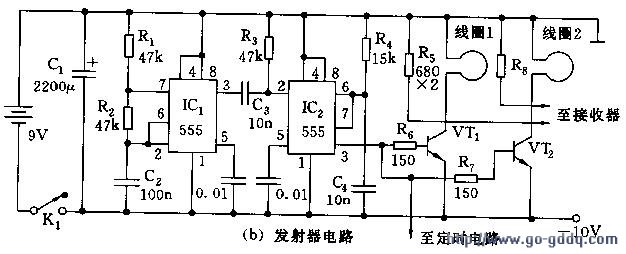 双线圈金属探测器电路