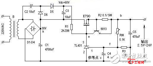 其输出压连续可调达36v,工作电流范围宽达0.