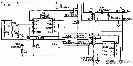 5v步降型变换器电路图-电源电路