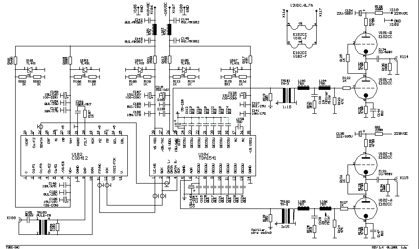 胆机tda1541nos dac--2电路图