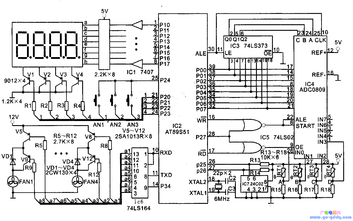 自動溫度控制器電路