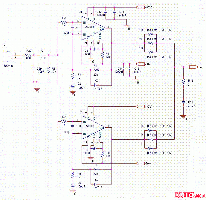 lm3886典型的應用電路正常工作電壓就是指在這個範圍