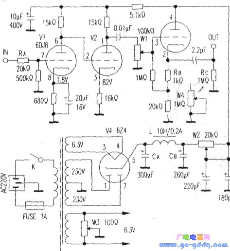 采用6dj8与6n3制作靓胆机