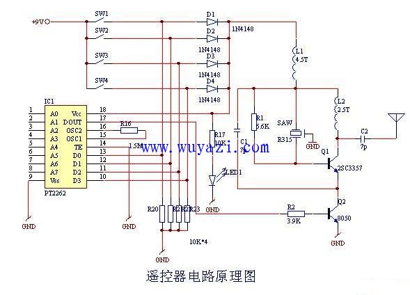 Remote Controlled Switch Circuit Diagram