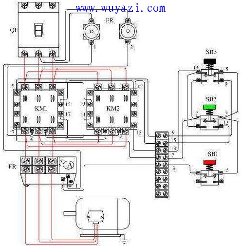 电动机正反转控制接线图 唯样电子商城