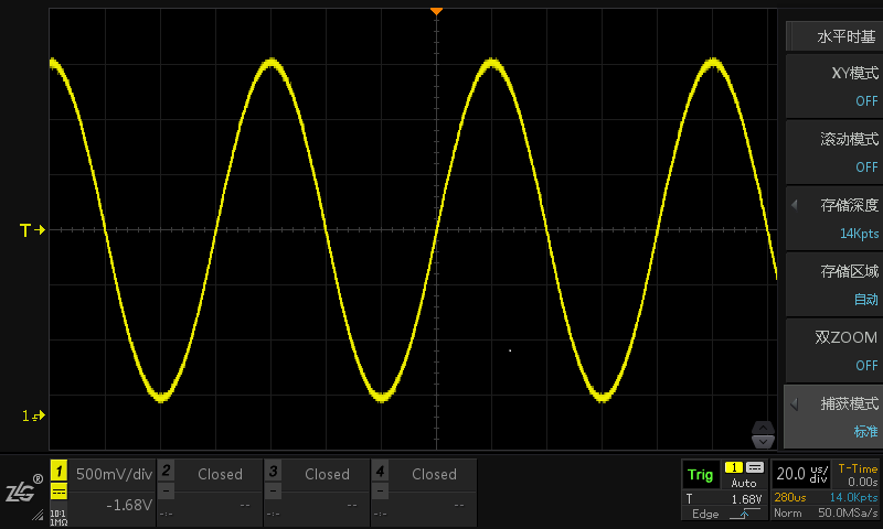 对比分析示波器四种波形捕获模式