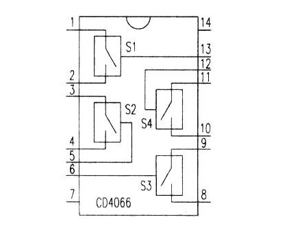 cd4066四雙向模擬開關的測試電路方案運用