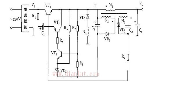 串聯型的開關電源的簡述電源電路