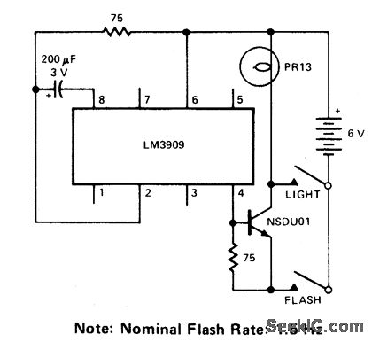 應急燈/閃光燈電路-電源電路