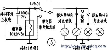 如何將摩托車轉向燈改示警剎車示寬轉向三用燈