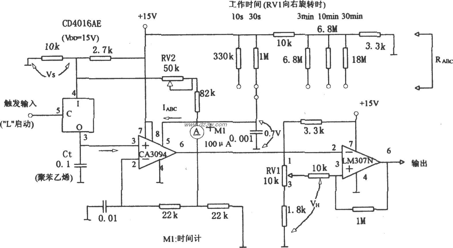 Cd4016 схема включения