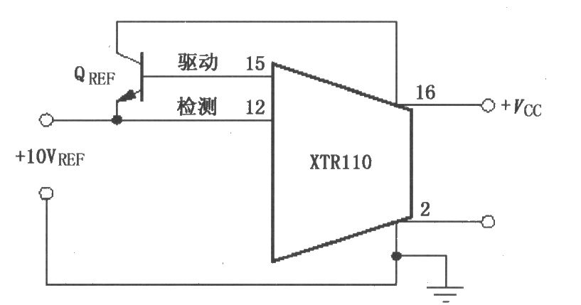 《XTR110扩大驱动电流电路》相关图片 XTR110扩大驱动电流电路